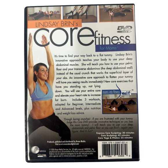 Lindsay Brins Core Fitness For Moms Innovative Workouts DVD 2006 Braun Media - Picture 2 of 7